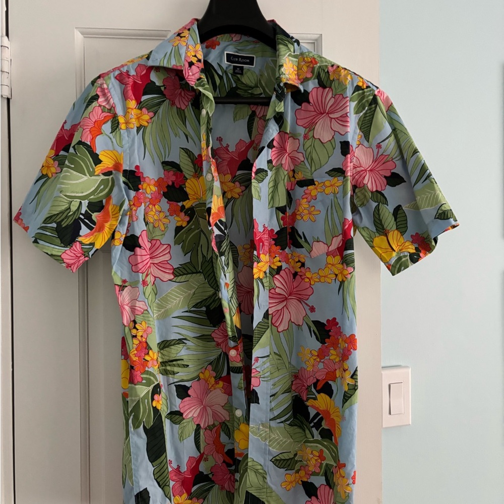 Club Room Multicolor Floral Button Down Shirt